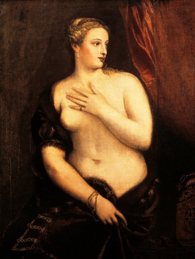 Venere allo specchio da Titian (c.1488 1576)