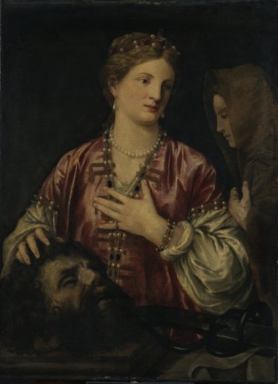 Giuditta con la testa di Oloferne da Titian (c.1488 1576) (workshop)