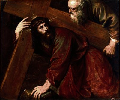 Cristo e Simone di Cirene da Tiziano Vecelli