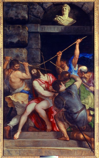 Cristo con la corona di spine da Tiziano Vecelli
