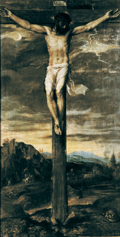 Cristo crocifisso. Iscrizione 