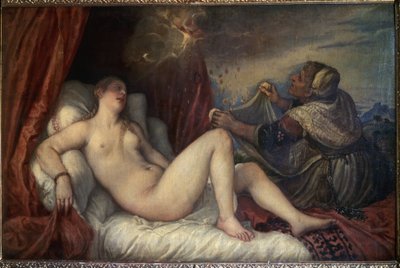 Danae. Mitologia greca: Zeus si presenta a Danae sotto forma di pioggia di monete d