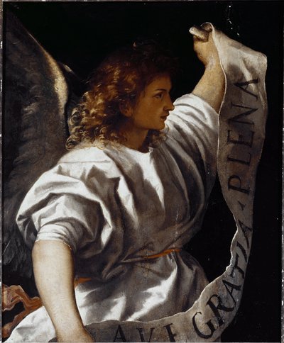Polittico Averoldi: Angelo Annunciante da Titian (c.1488 1576)