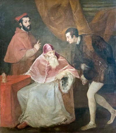 Ritratto di papa Paolo III con i nipoti da Titian (c.1488 1576)