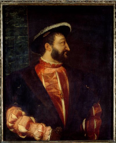 Ritratto del Re di Francia Francesco I (1494-1547) da Tiziano Vecelli