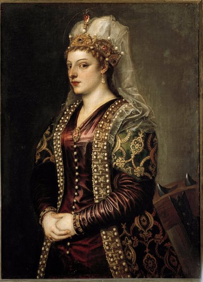 Ritratto della Regina di Cipro Caterina Cornaro, come Santa Caterina d