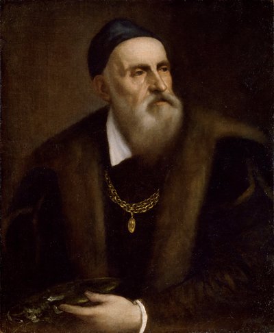 Autoritratto di Tiziano (1488-1576). Galleria degli Uffizi, Firenze da Tiziano Vecelli