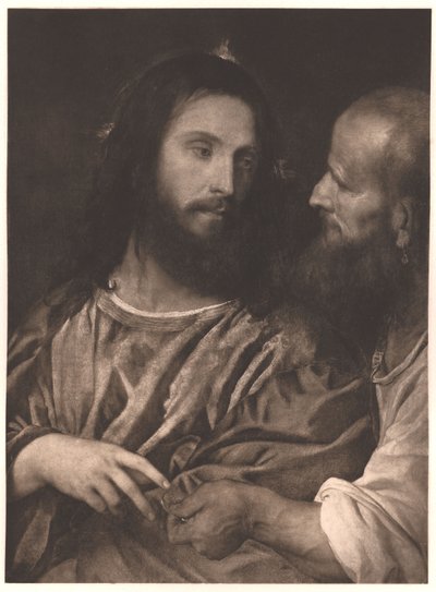 Tedesco: Der Zinsgroschen Il denaro del tributo da Titian