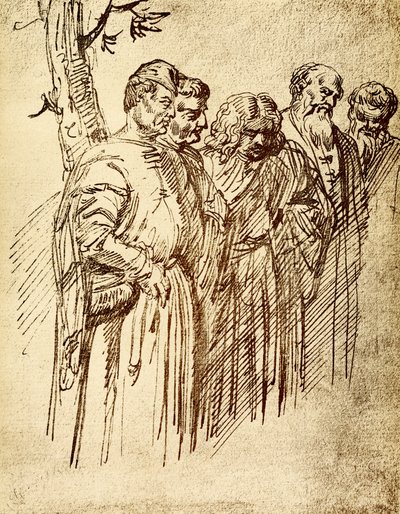 Gruppo di spettatori dal miracolo di Sant
