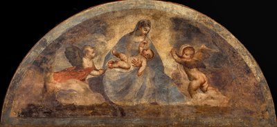 Madonna e Bambino con due angeli, c. 1519 da Titian
