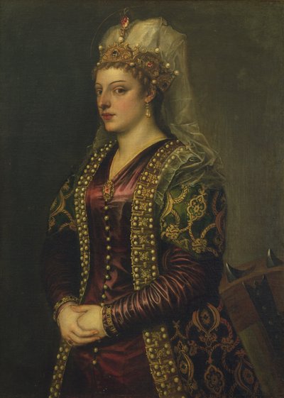 Ritratto di Caterina Cornaro, moglie di Giacomo II di Cipro da Tiziano Vecelli