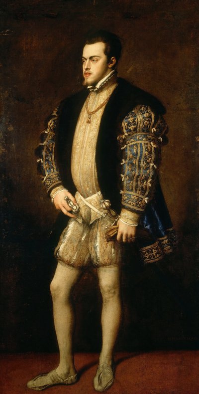 Ritratto di Filippo II 1527-1598, Re di Spagna e Portogallo da Titian