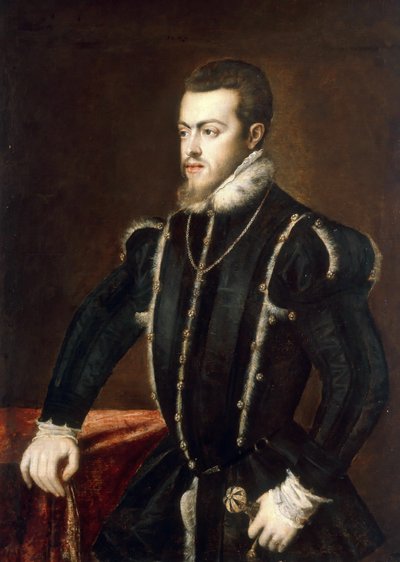 Ritratto di Filippo II 1527-1598, Re di Spagna e Portogallo, ca 1553 da Titian
