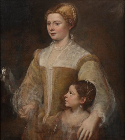 Ritratto di una signora e sua figlia, c. 1550 da Titian