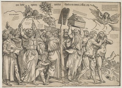 Profeti I e Adamo ed Eva, c.1511 da Tiziano Vecelli