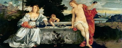Amore sacro e profano, c.1515 da Tiziano Vecelli