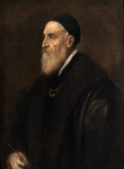 Autoritratto, c.1560-70 da Tiziano Vecelli