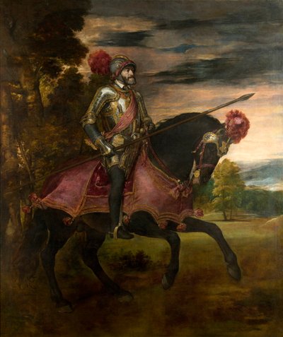 Spagnolo:  Carlos V en la batalla de Mühlberg Ritratto equestre di Carlo V da Titian