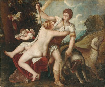 Venere e Adone da Tiziano Vecelli