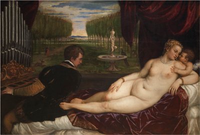 Venere con un organista e Cupido da Titian