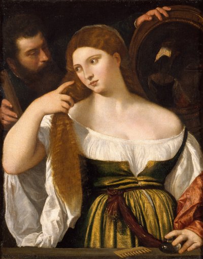 Ragazza davanti allo specchio da Tiziano Vecelli
