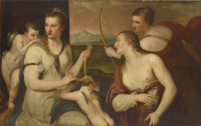 Cupido bendato da Venere da Tiziano Vecelli