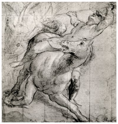 Cavaliere che cade, c1565, 1937 da Tiziano Vecelli