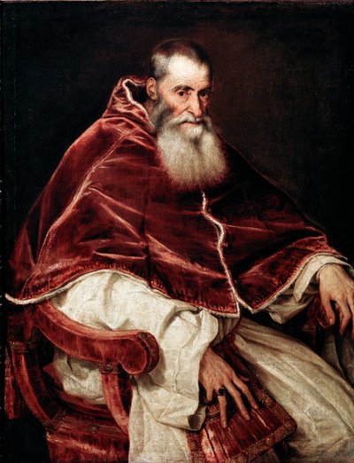 Ritratto di Papa Paolo III da Tiziano Vecelli