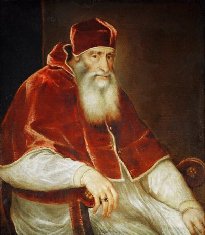 Ritratto di Papa Paolo III Farnese da Tiziano Vecelli