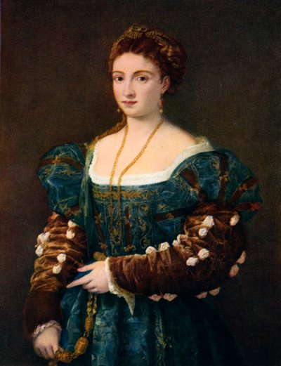 Ritratto di una nobildonna, o La Bella, c1536 da Tiziano Vecelli