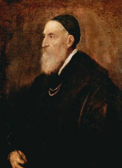 Autoritratto, c1567 da Tiziano Vecelli