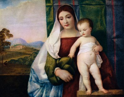La Madonna zingara, c1510 da Tiziano Vecelli