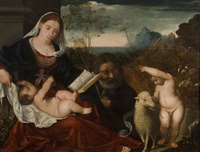 La Sacra Famiglia con San Giovanni da Tiziano Vecelli