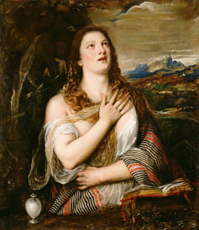 La Maddalena penitente, c. 1560 da Tiziano Vecelli