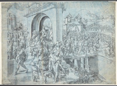 Ingresso di Davide con la testa di Golia da Tobias Stimmer