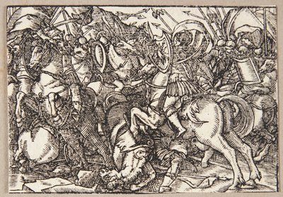 M. Decio guida i romani nella battaglia contro i latini da Tobias Stimmer