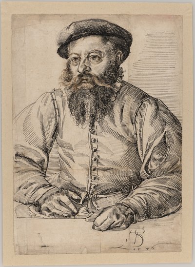 Ritratto di un uomo barbuto da Tobias Stimmer