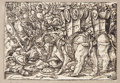La battaglia tra i romani e i tarentini da Tobias Stimmer
