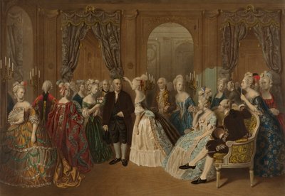 Franklin alla corte di Francia--1778 da Todros Geller