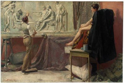 Lo studio dello scultore, 1885 da Tom Roberts