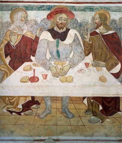 La cena con i discepoli di Emmaus da Tommaso (active 1479 1509) (workshop) Cagnola