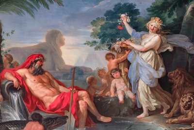 Fiume Nilo e Dea Cibele 1779 - 1780, affresco da Tommaso Conca