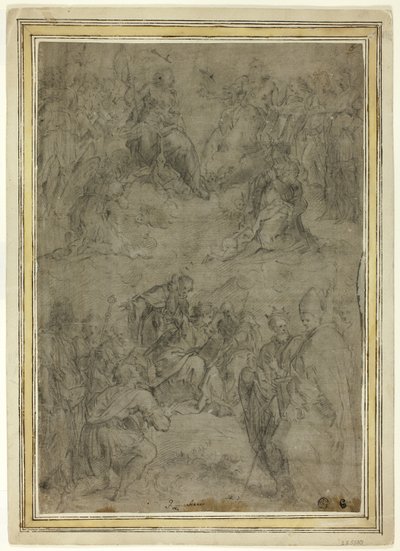 Trinità con la Vergine e Dieci Santi da Tommaso Manzuoli