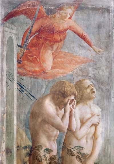 Adamo ed Eva cacciati dal Paradiso, c.1427 (dettaglio) da Tommaso Masaccio