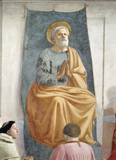 San Pietro intronizzato come primo vescovo di Antiochia (dettaglio) da Tommaso Masaccio