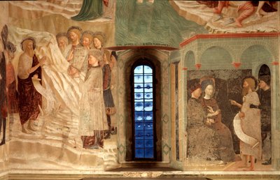 Episodio della vita di San Giovanni Battista: la predicazione di San Giovanni Battista nel deserto e San Giovanni Battista di fronte a Erode da Tommaso Masolino da Panicale