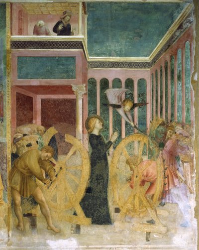 Santa Caterina salvata da un angelo da Tommaso Masolino da Panicale