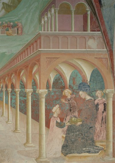 Salomè presenta la testa di Giovanni Battista a sua madre Erodiade, 1435 da Tommaso Masolino da Panicale