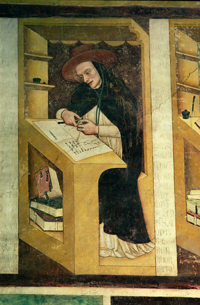 Monaco domenicano alla sua scrivania, dal ciclo di "Quaranta illustri membri dell