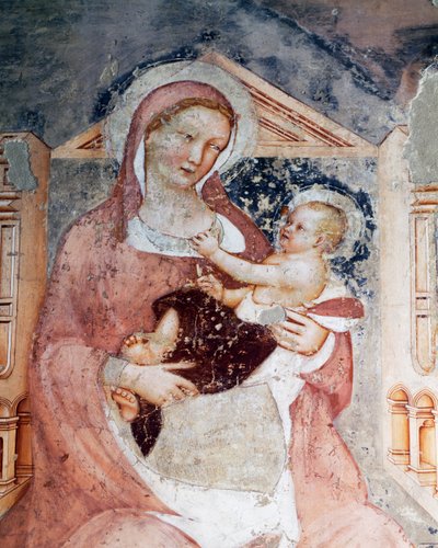 Madonna con Bambino (dettaglio) da Tommaso da Modena